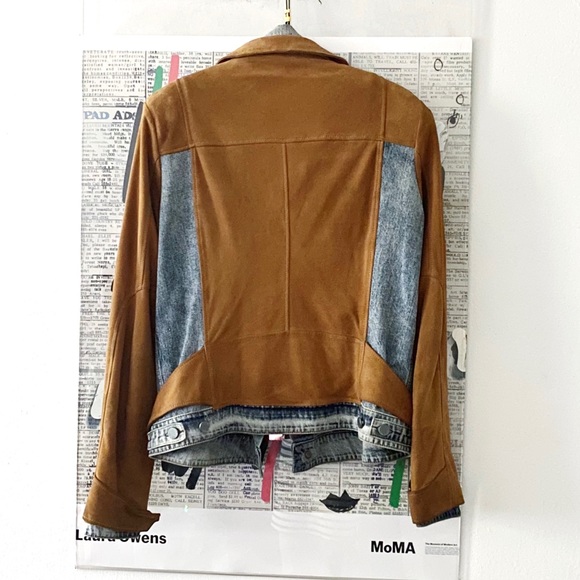 All Saint Frame Denim & Suede Jacket - Picture 10 of 16